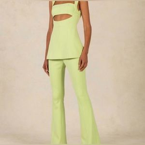 Misha Constanza lime green jumpsuit
